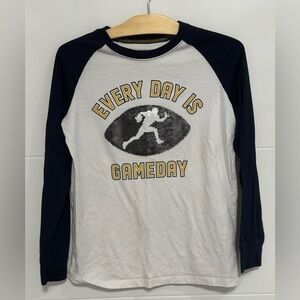 OshKosh B'gosh: Boys Graphic Long Sleeve Top with Sequin- Size 14